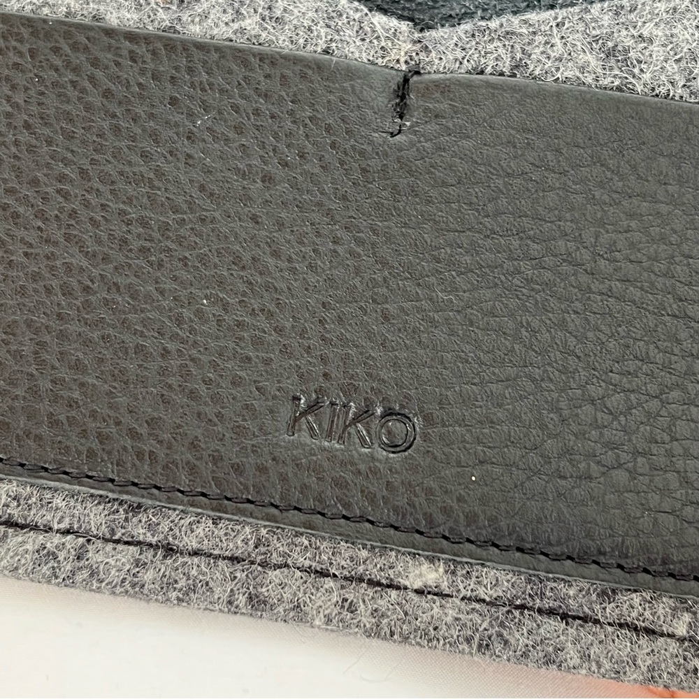 Black grey leather Kiko wallet passport wallet holder - Picture 3 of 4